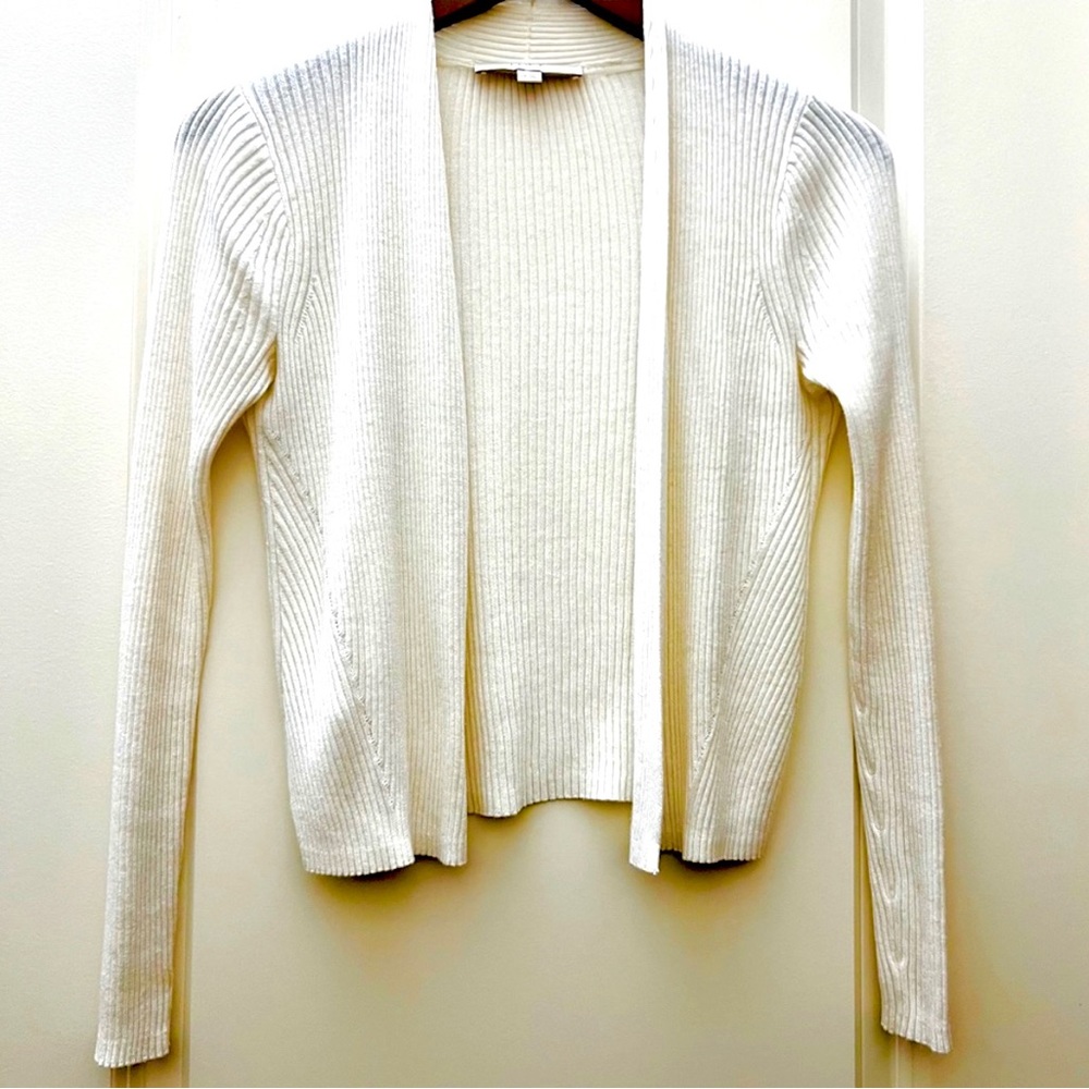 Loft White Sweater cardigan.